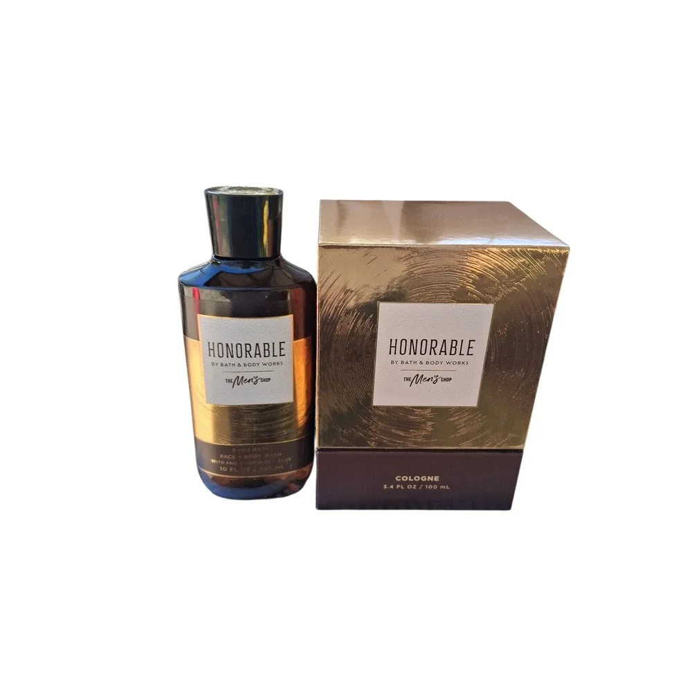 Rare Bath‎ & Body Works Mens Honorable Cologne Spray & Body Wash